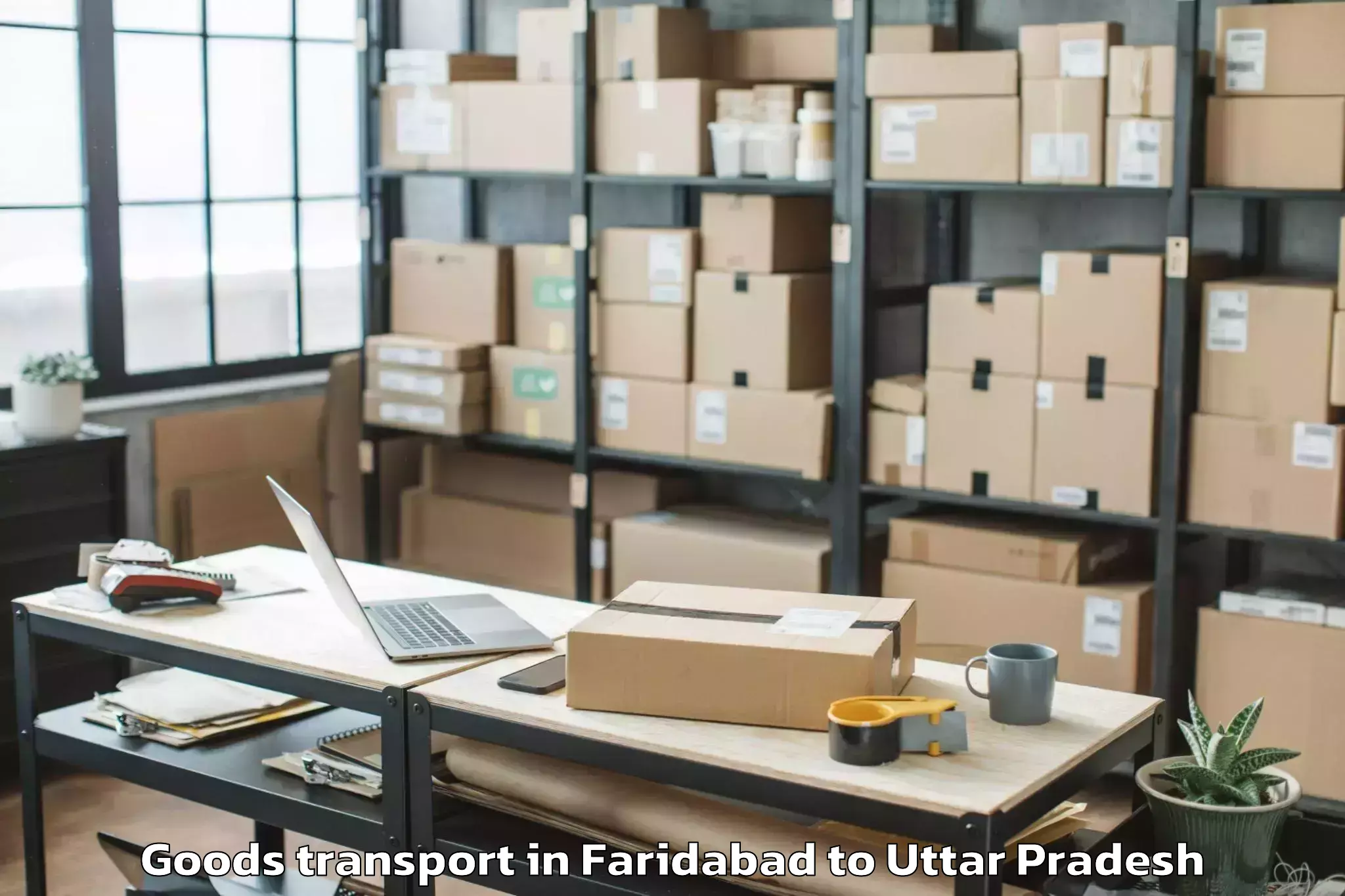 Discover Faridabad to Bisauli Goods Transport